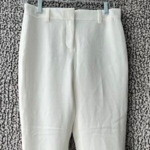 DKNY White Lined Dress Pants